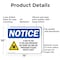 Signmission Radiation & Laser Sign, 10 in H x 14 in W, Aluminum, Rectangle OS-2PACK-NS-A-1014-L-19077 - alternate 6